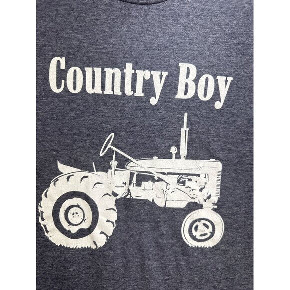 Country Boy Tractor Graphic 2X T-Shirt Everybodys Brewing IPA Logo Gray Beer - Picture 2 of 6